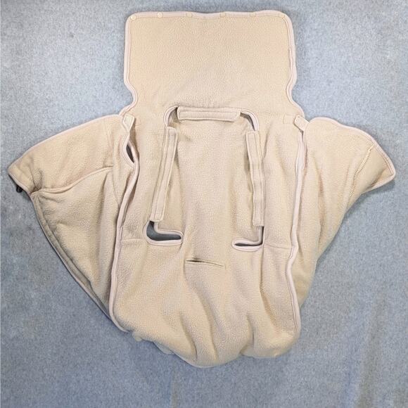 Eddie Bauer Car Baby Seat Stroller Cover Cream Fleece - Picture 8 of 16